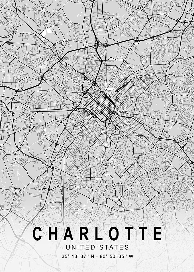 Charlotte Light City Map