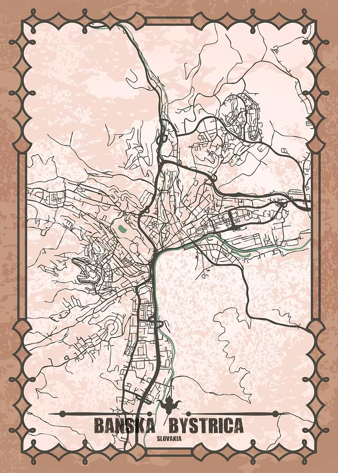 Banská Bystrica City Map