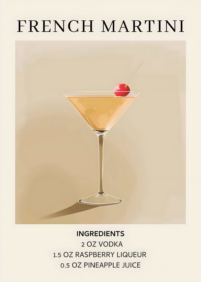 French Martini Cocktail