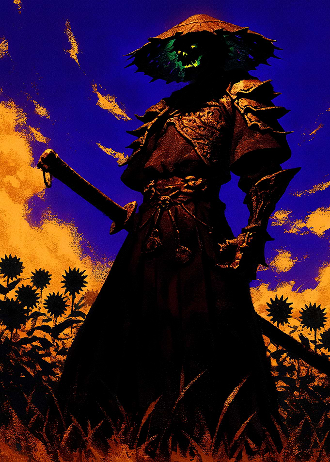Samurai in Field