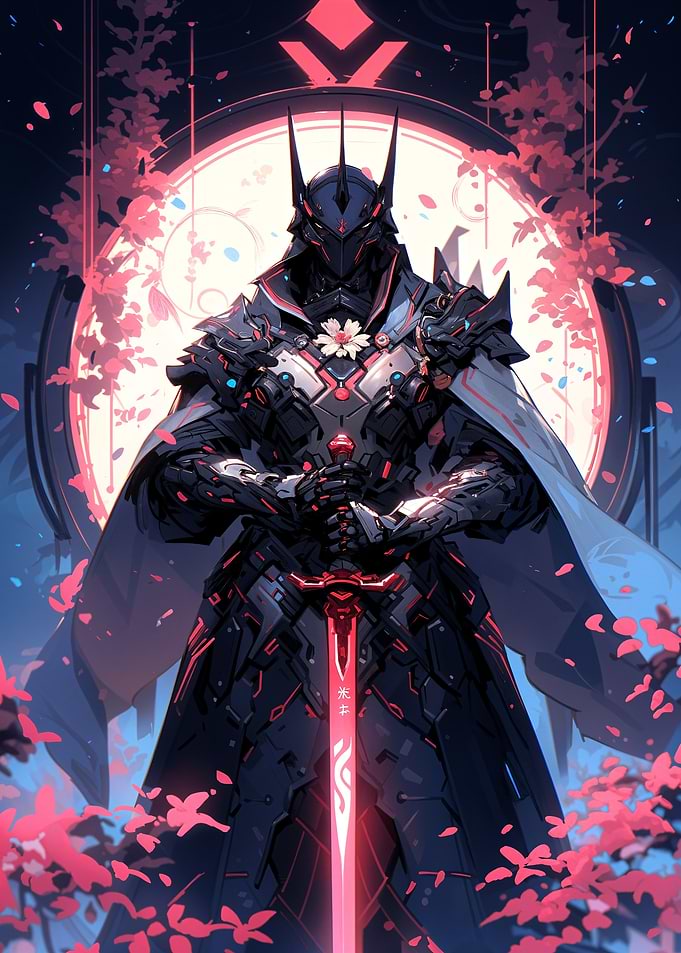 Cyberpunk Samurai Warrior