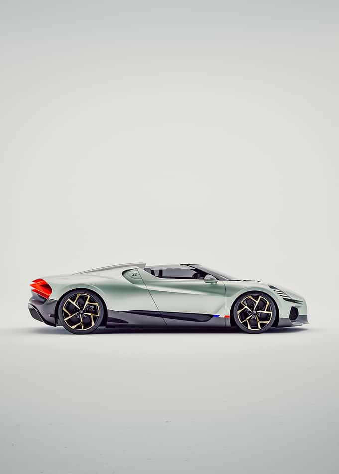 Green Bugatti Mistral - Side