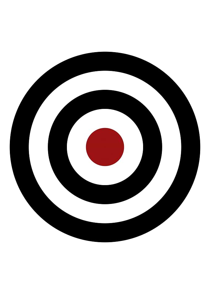 Bullseye 4 rings red center