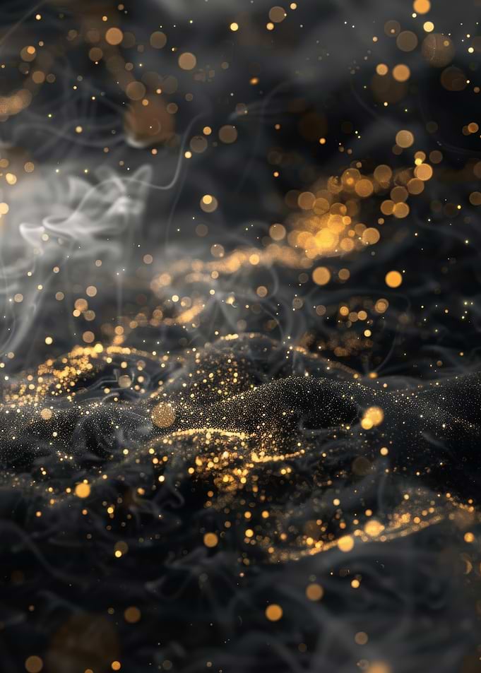 Black and Gold Abstract