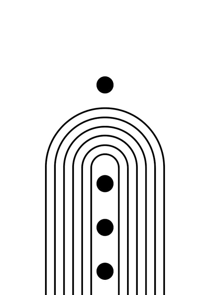 Abstract Black and White Art