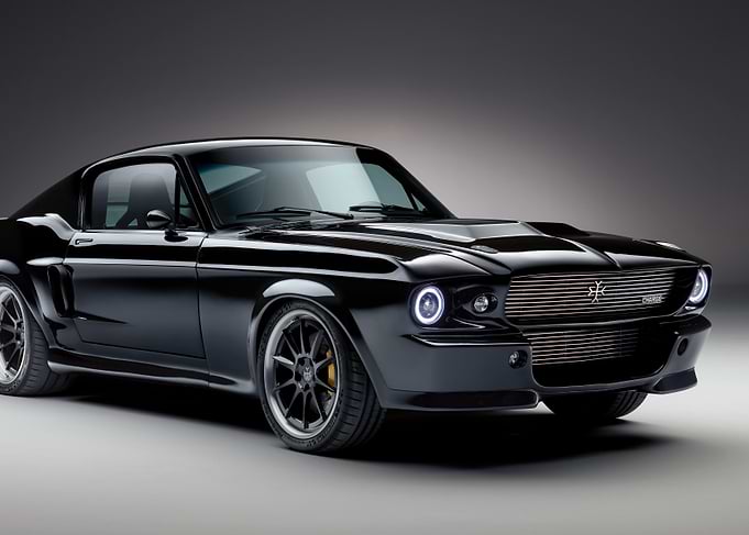 Black dodge charger