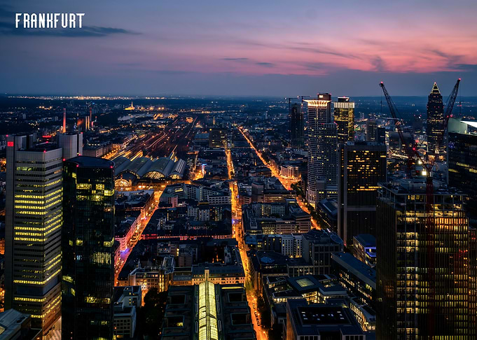 Frankfurt Skyline at Dusk