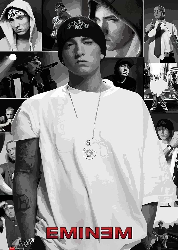 Eminem Collage Poster