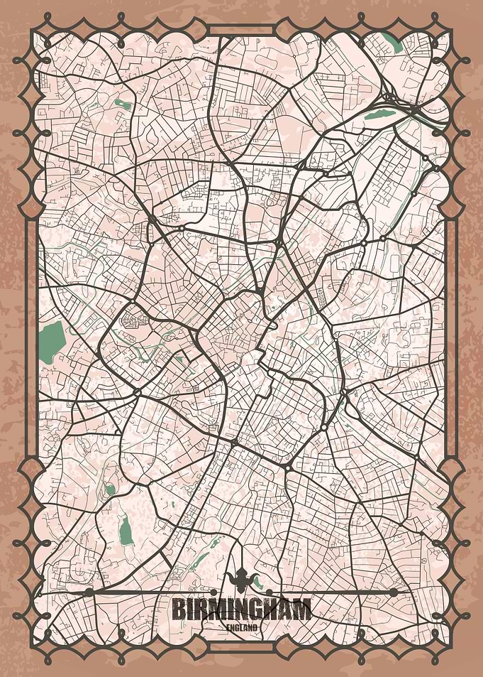 Birmingham City Map