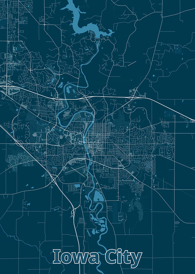 Iowa City Map