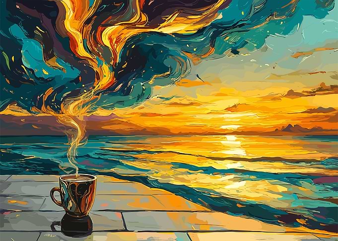 Sunset Coffee Dream