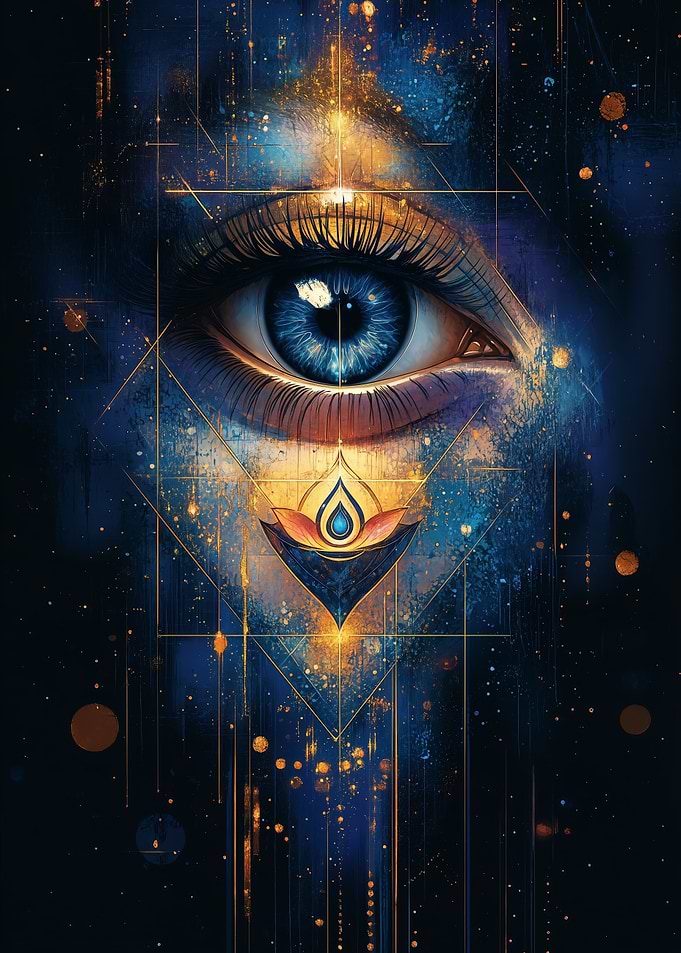 Mystic Eye with Golden Geometry