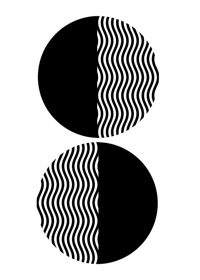 Black and White Circle Pattern