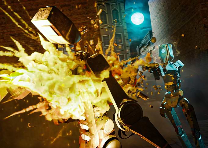 Robot Combat Explosion