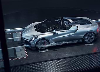 Silver Bugatti Bolide