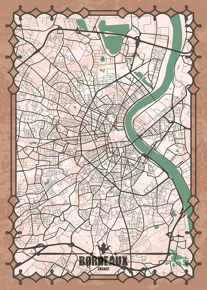 Bordeaux City Map