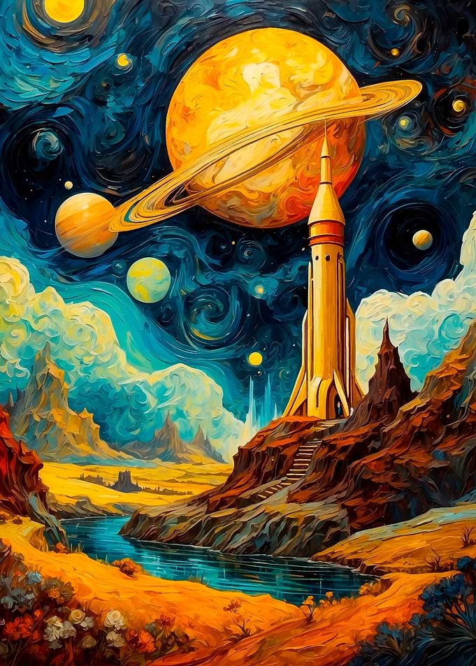 Space Rocket Landscape