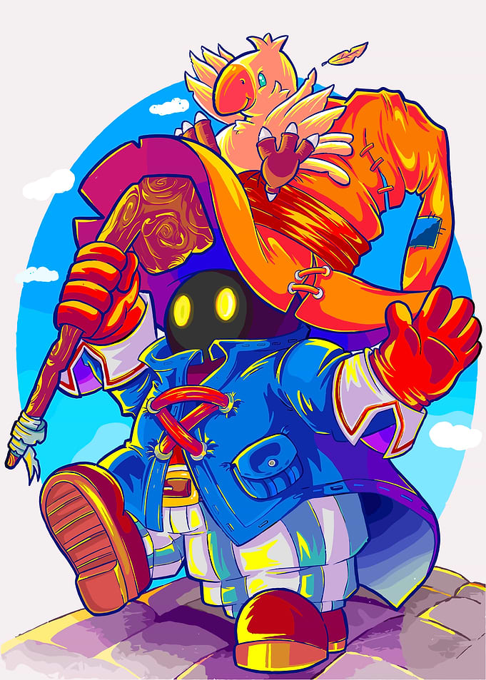 Black Mage & Chocobo