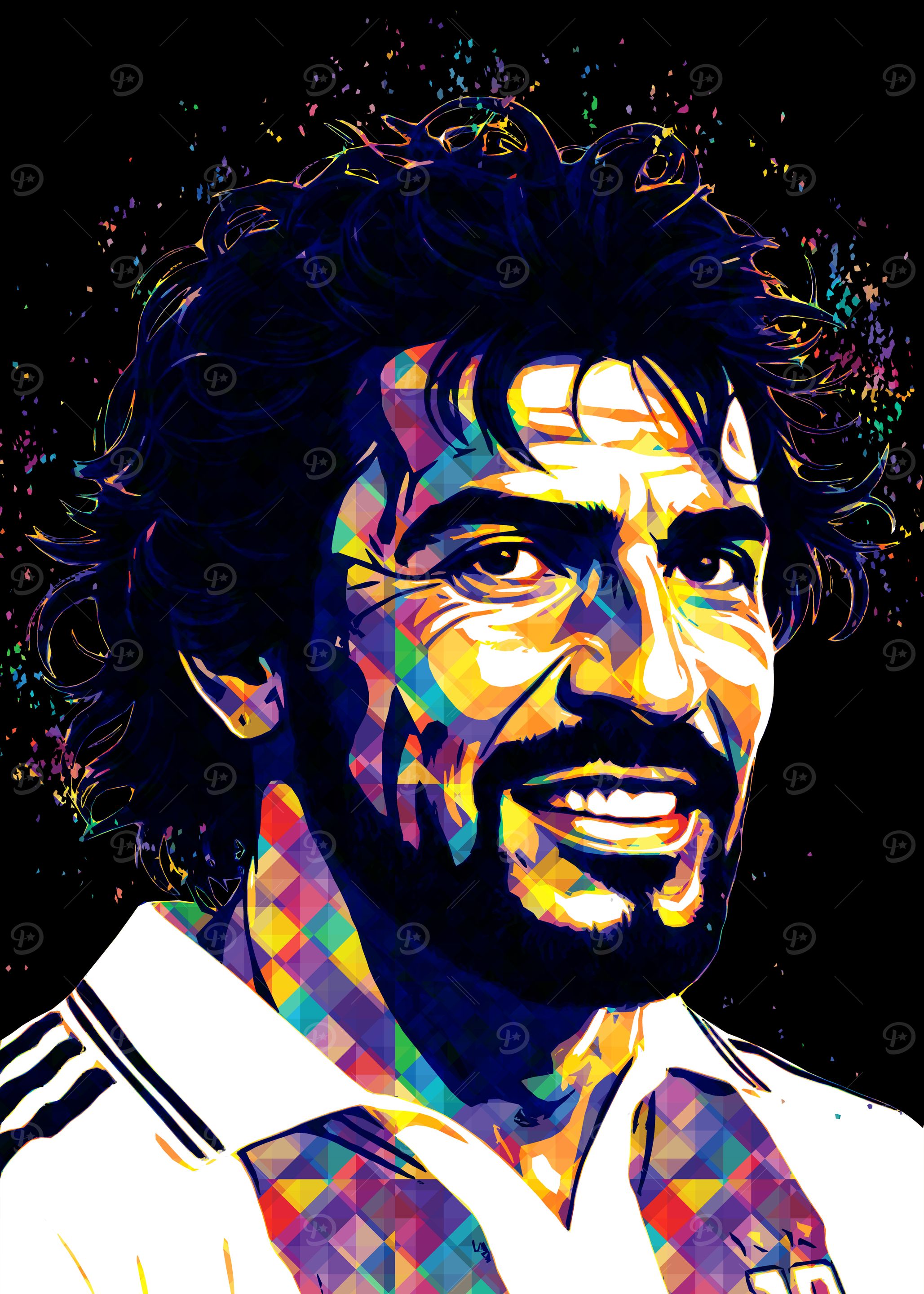 Roberto Baggio Pop Art Portrait