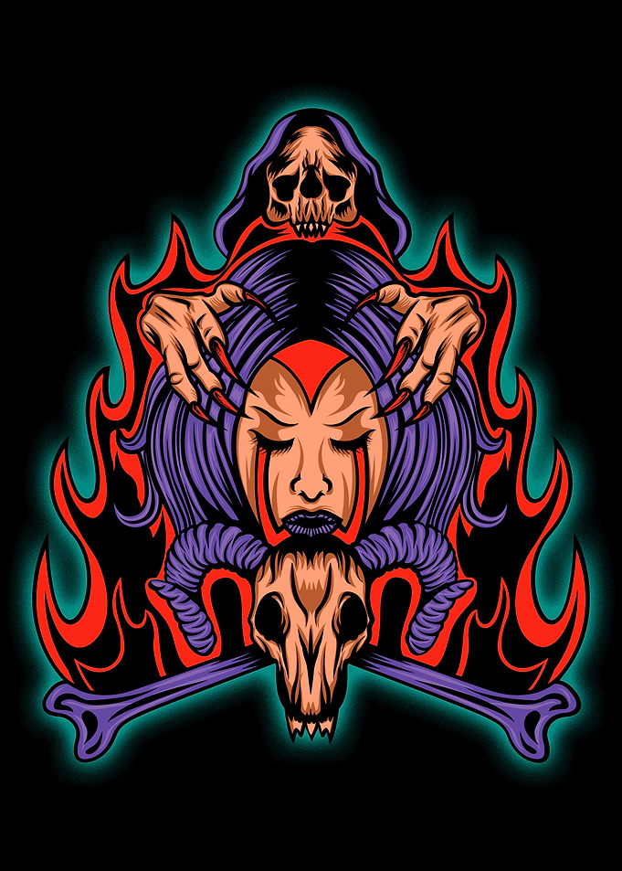 Skull &amp; Woman