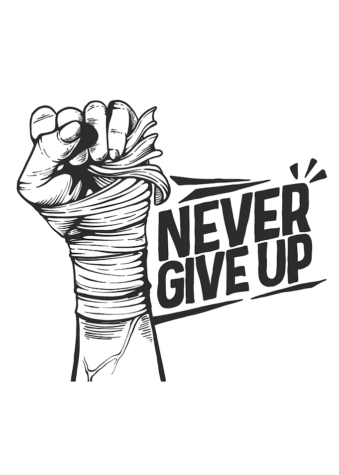 Never Give Up Fist