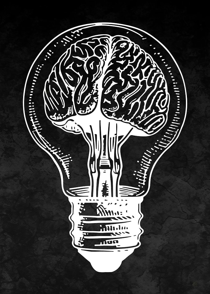 Brain Lightbulb Idea