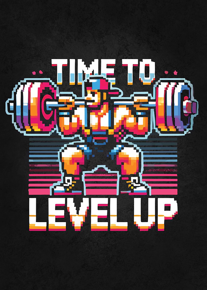 Time to Level Up, Workout Gamer Motivational