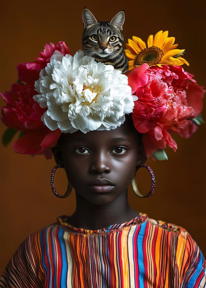 Girl with Floral Crown