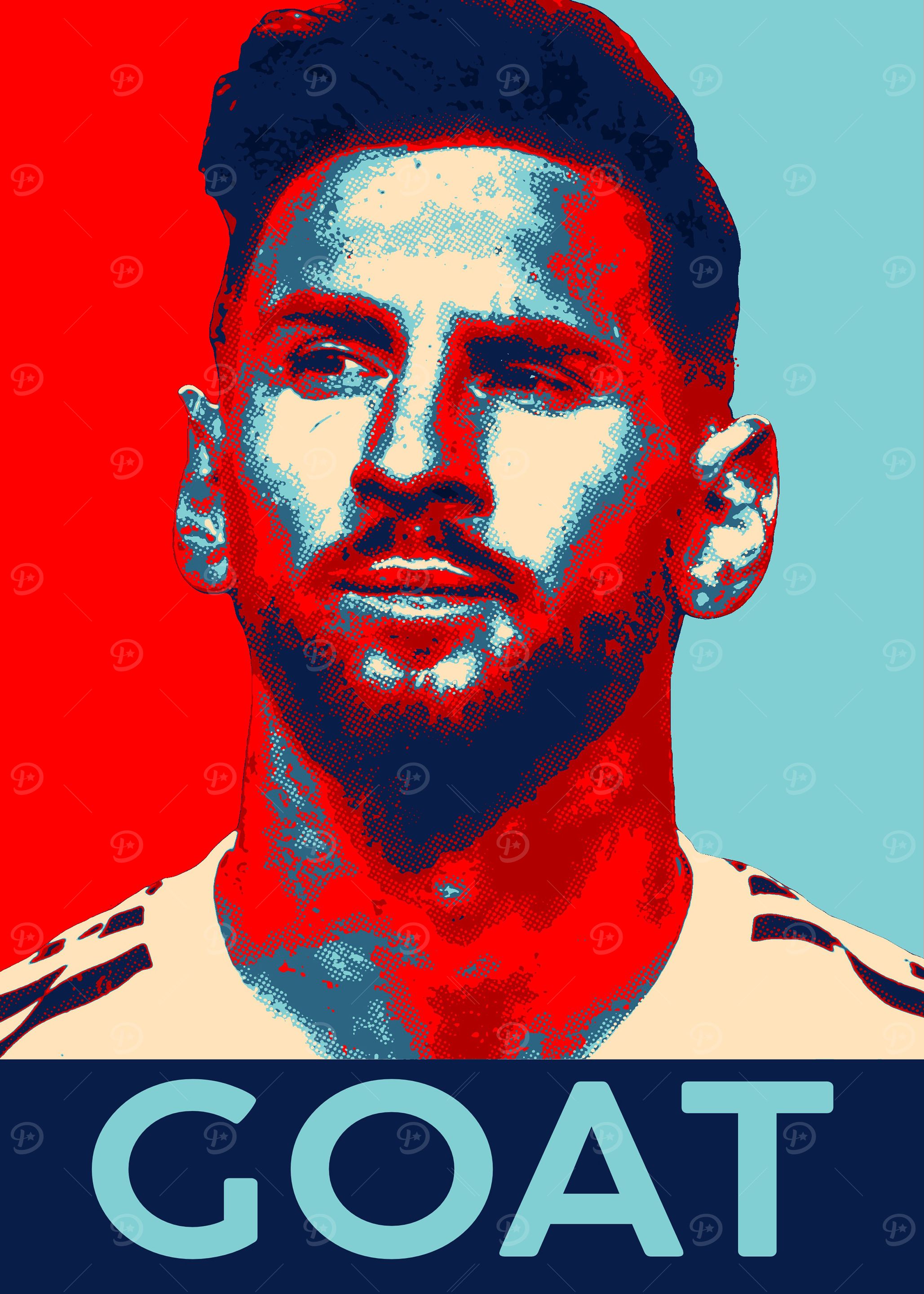 Messi GOAT Poster