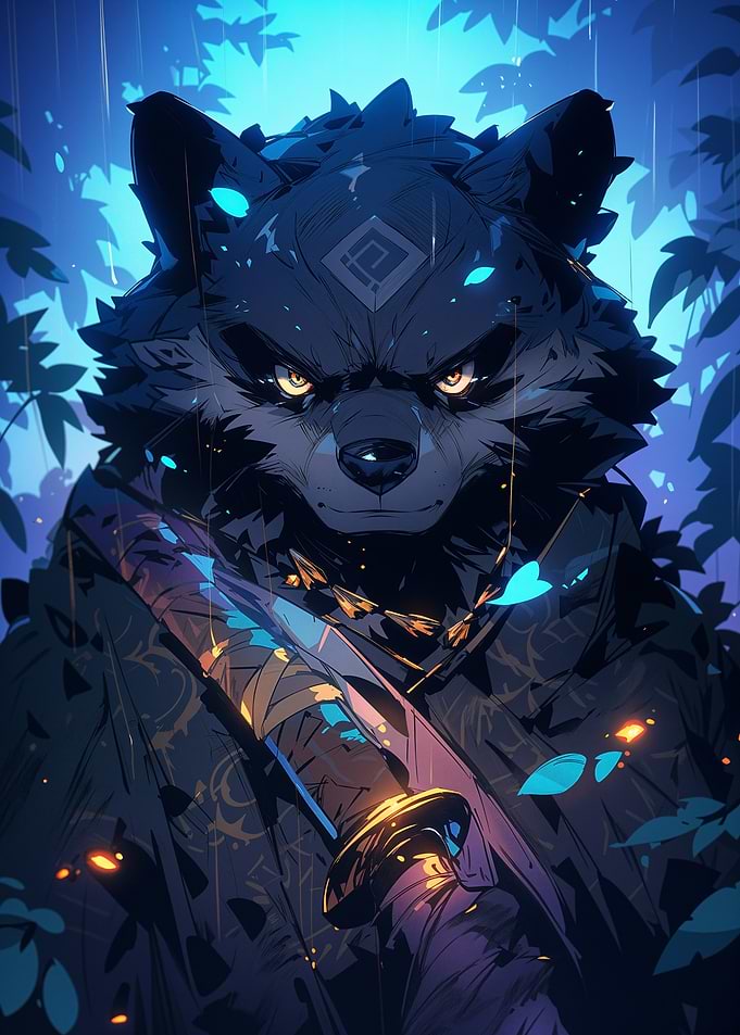 Wolf Warrior Digital Art