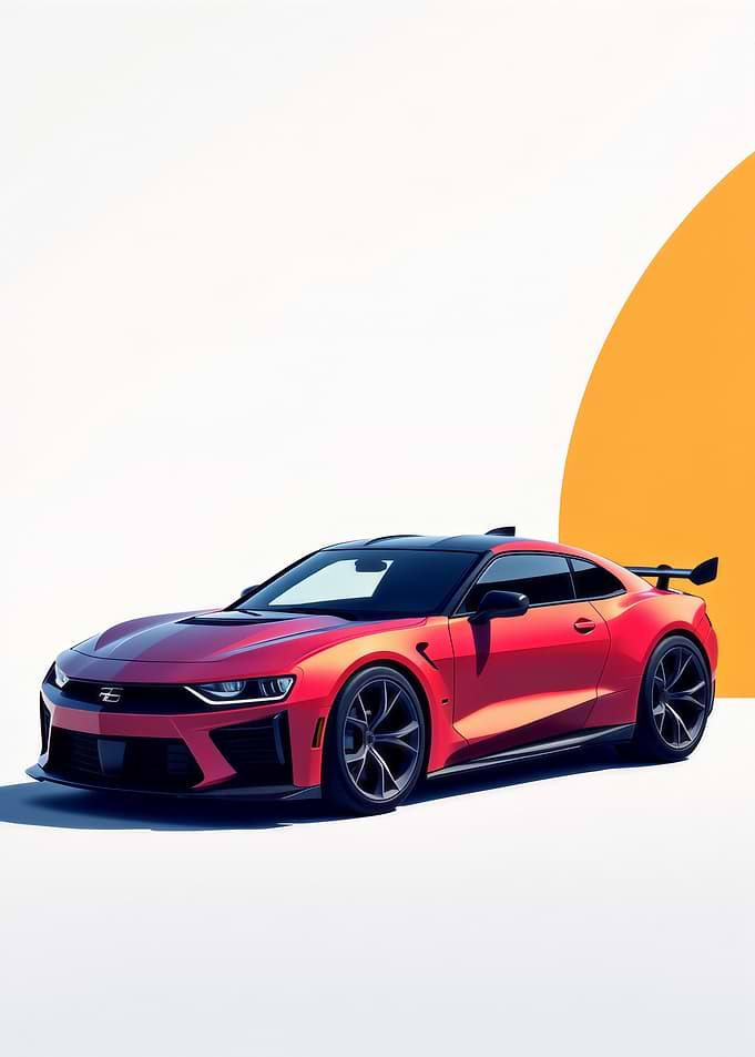Red Camaro ZL1