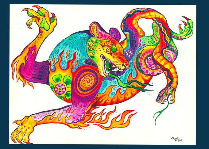 Serpent Jaguar Alebrije