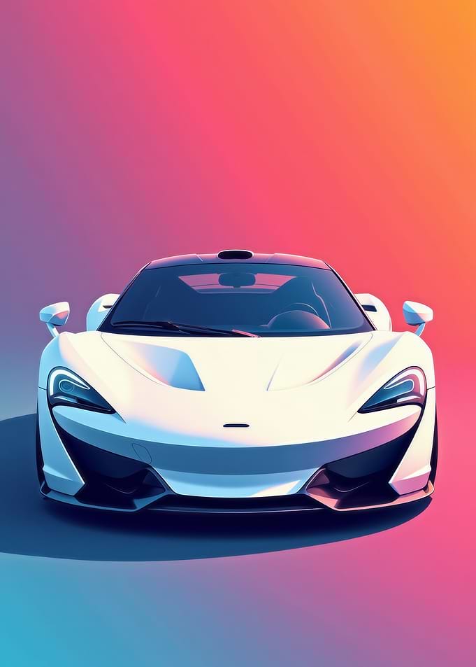 White McLaren 720S