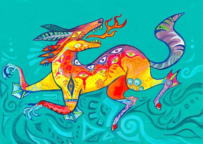 Alebrije- Echoes of Summer Dreams