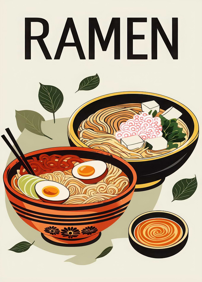 Ramen Bowls japanese Food