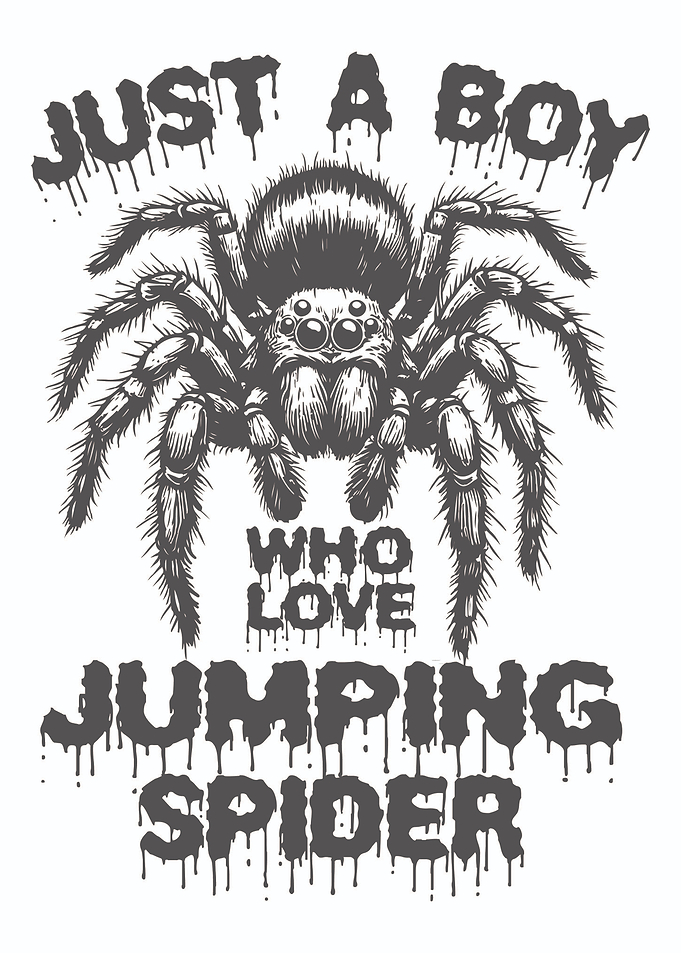 Just a Boy Who Love Jumping Spider Funny