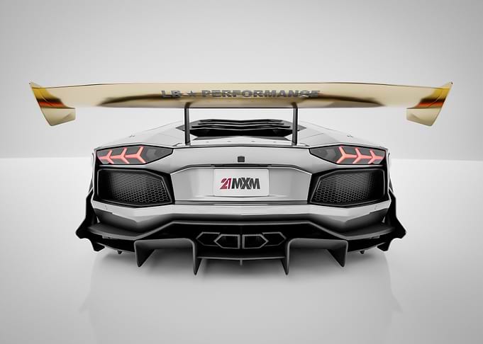 Lamborghini Aventador - Rear View