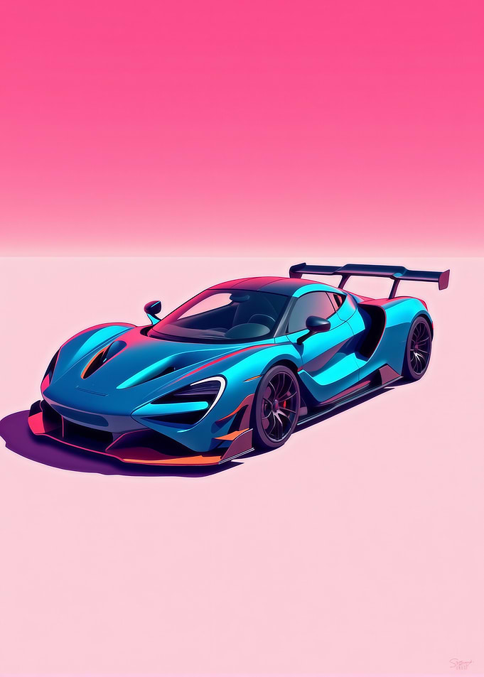 Blue McLaren 765LT