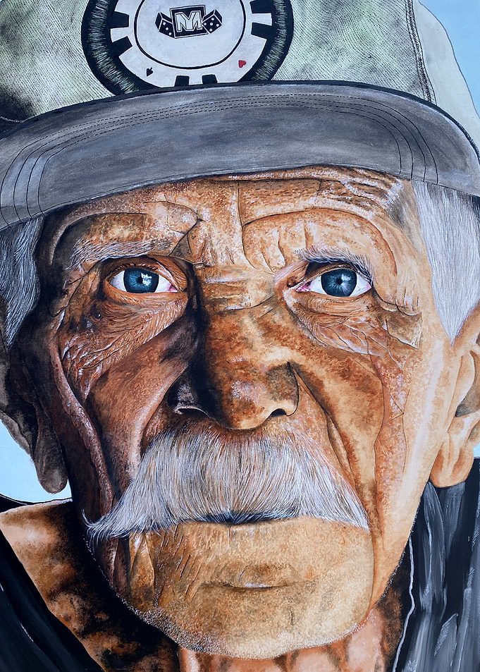 Painting of an old man
