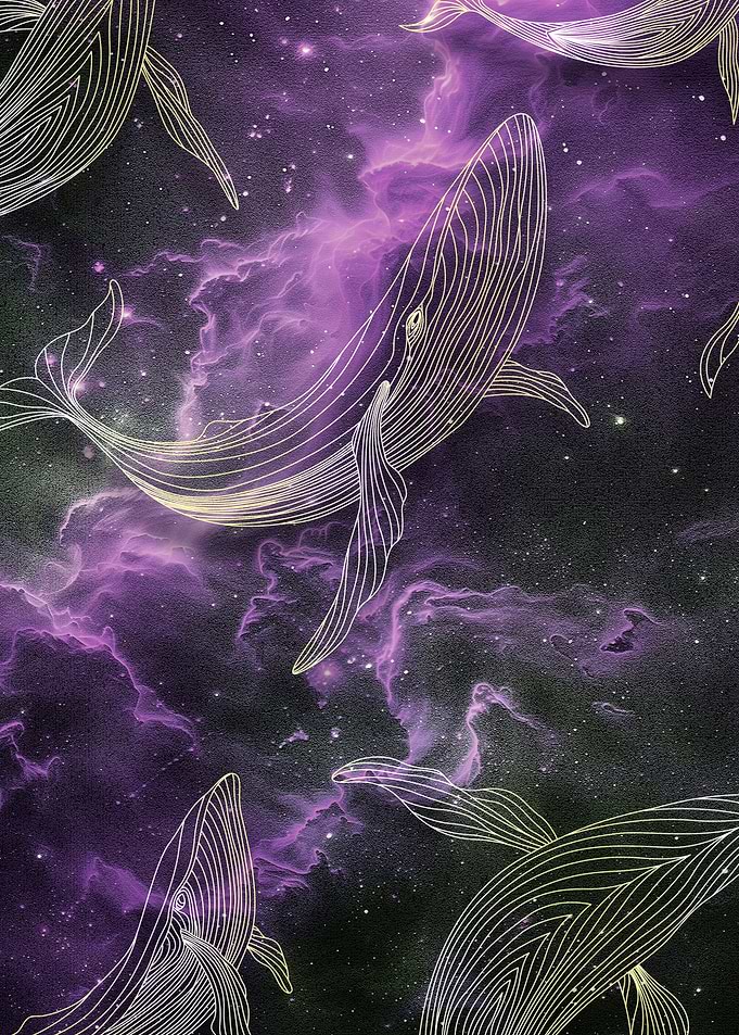 Outer Space Whales Cool Majestic Nature Galaxy Cosmic