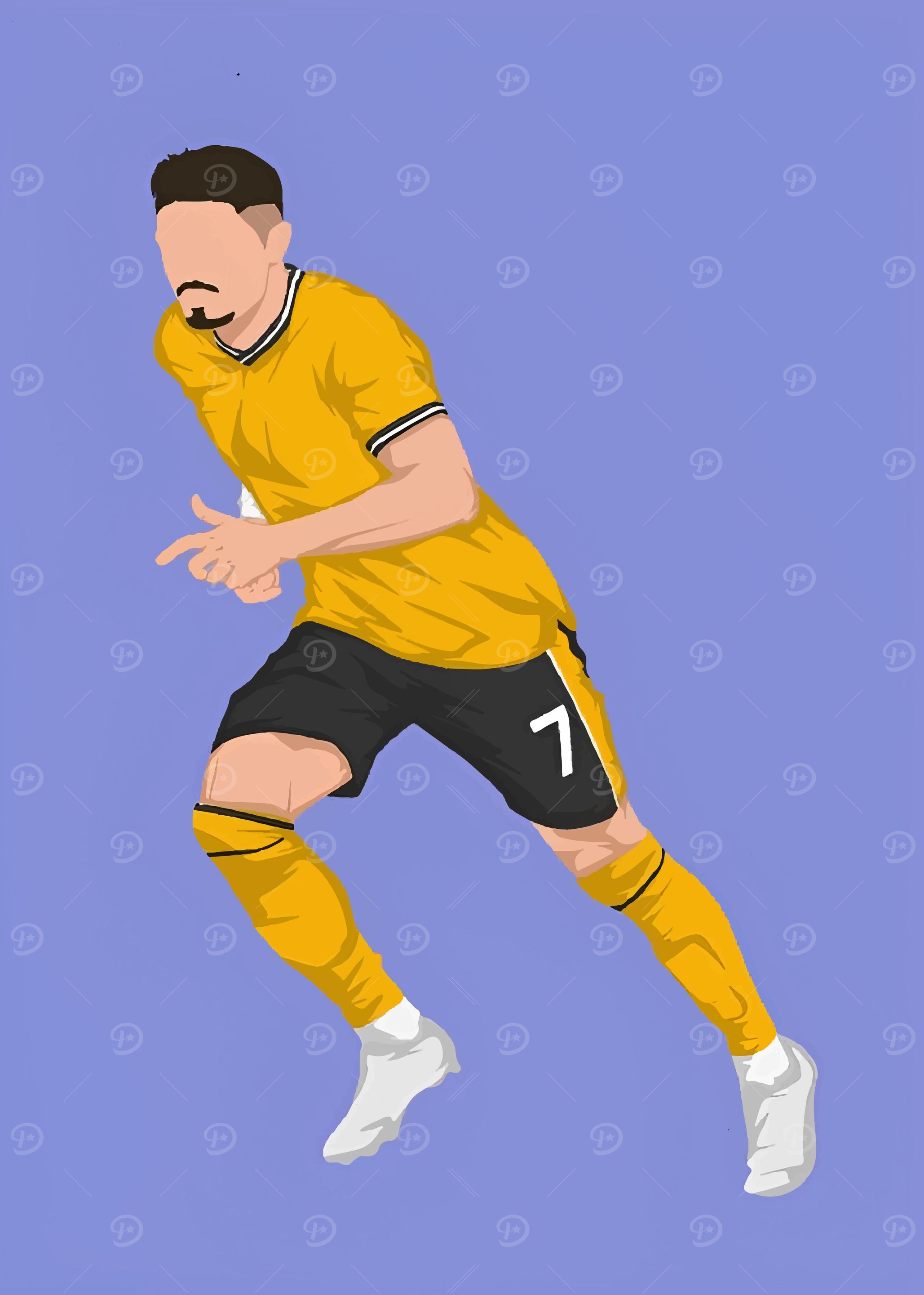 Soccer Player Illustration