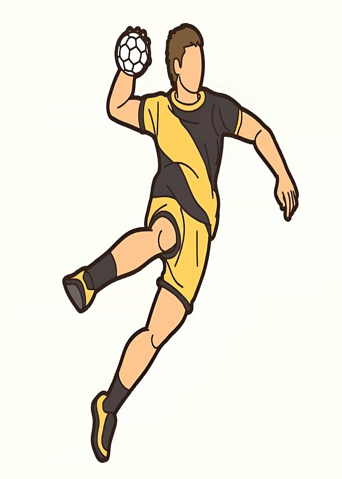 Handball Player Action