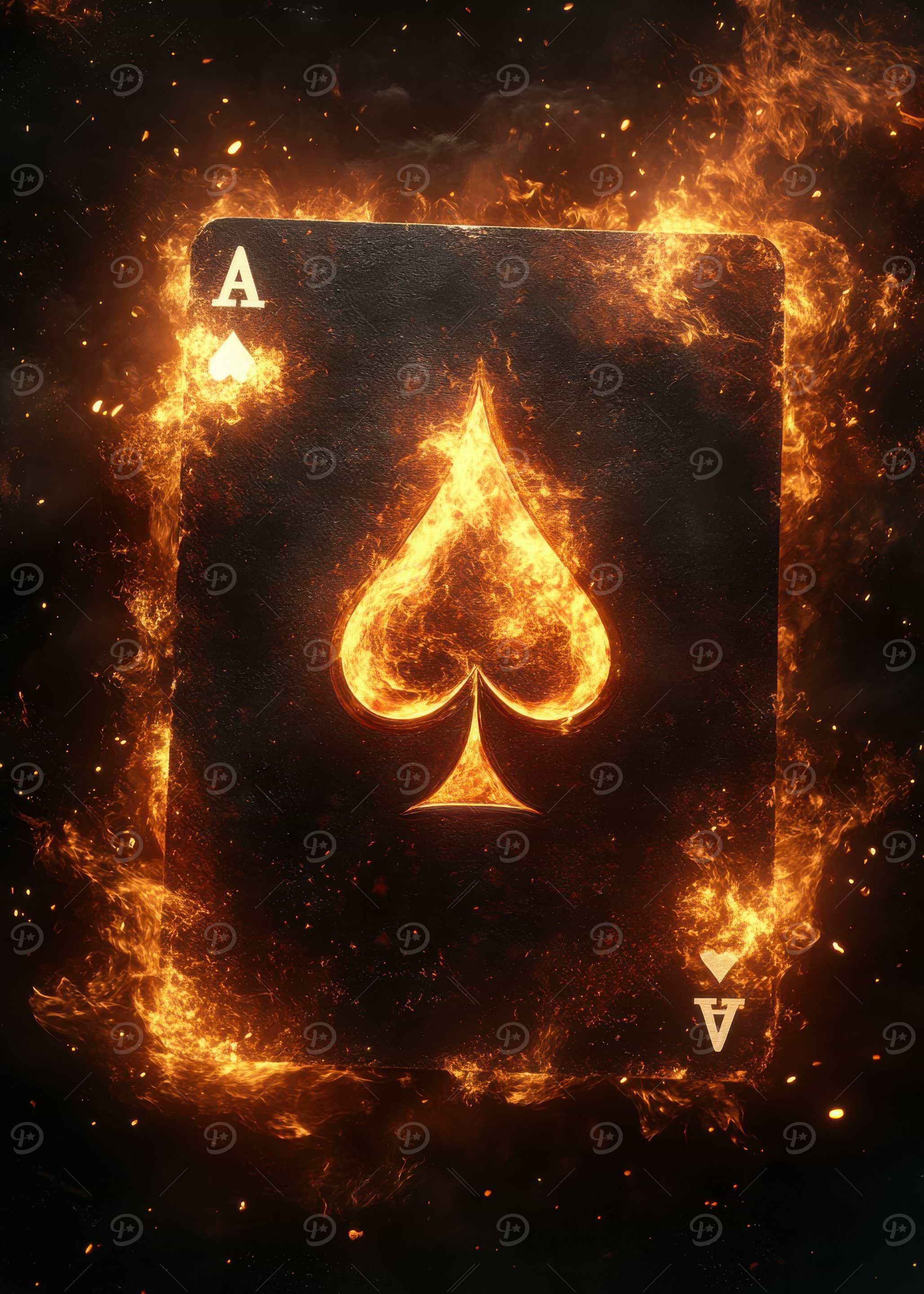 Ace of Spades on Fire