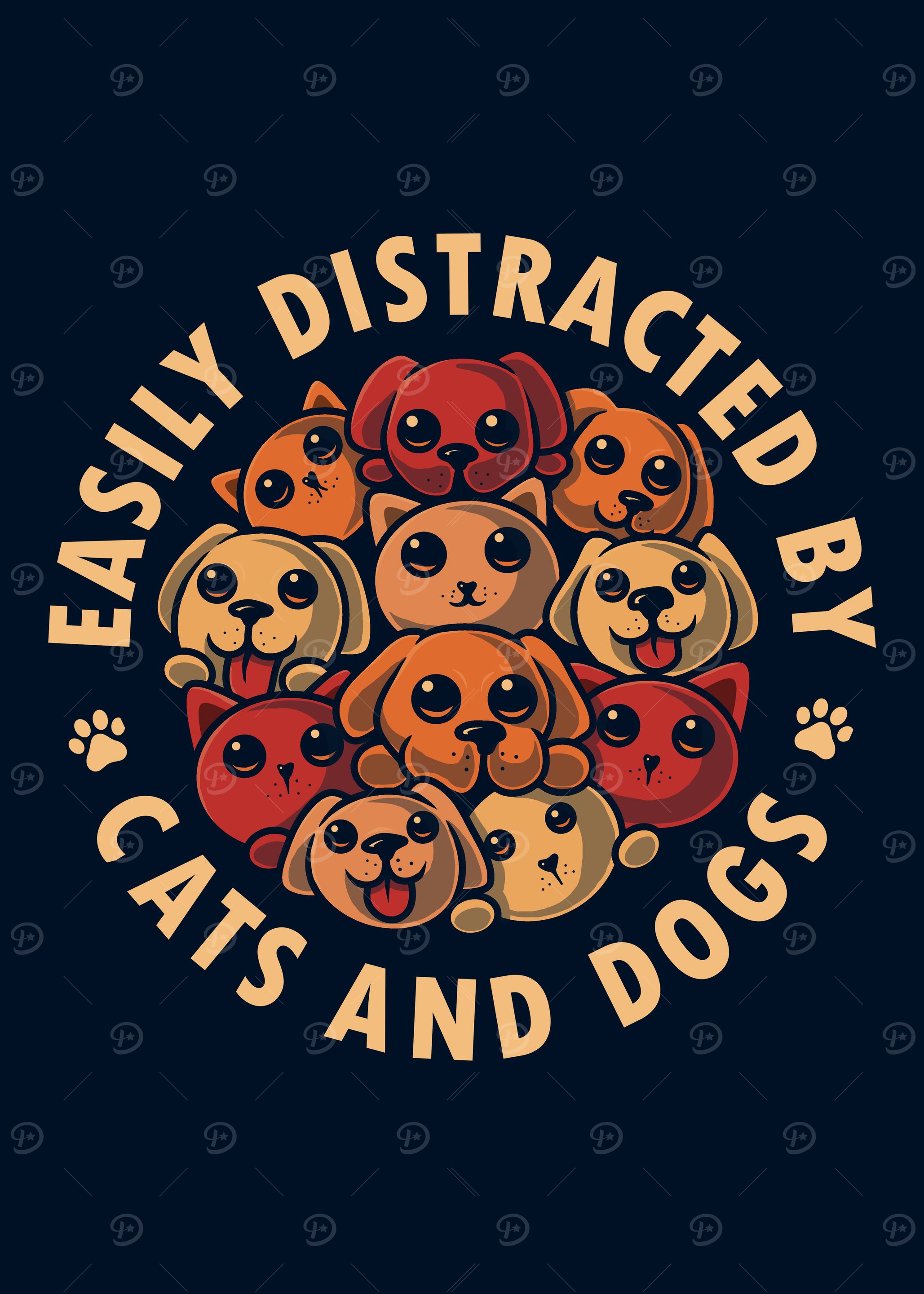 Easily Distracted by Cats and Dogs