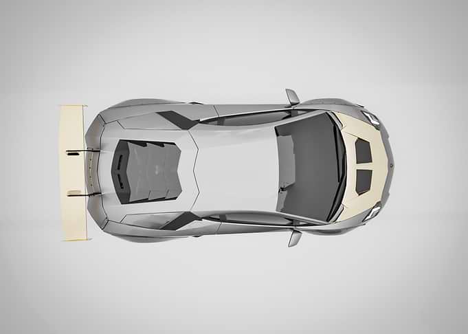 Lamborghini Aventador Top View