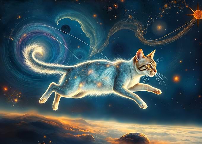 Space Planet Cat