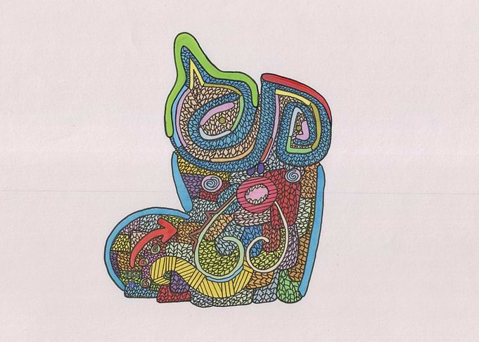 Abstract Doodle Art