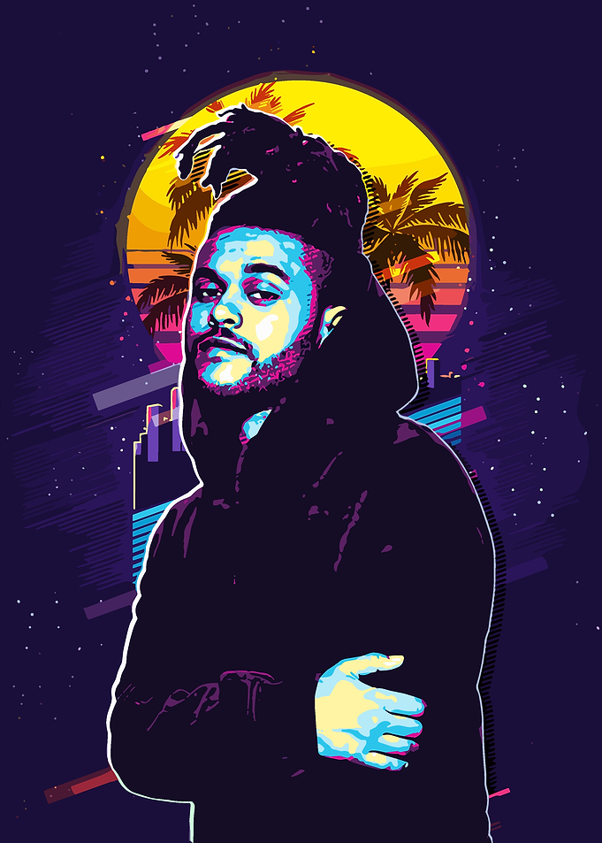 The Weeknd Retro Art