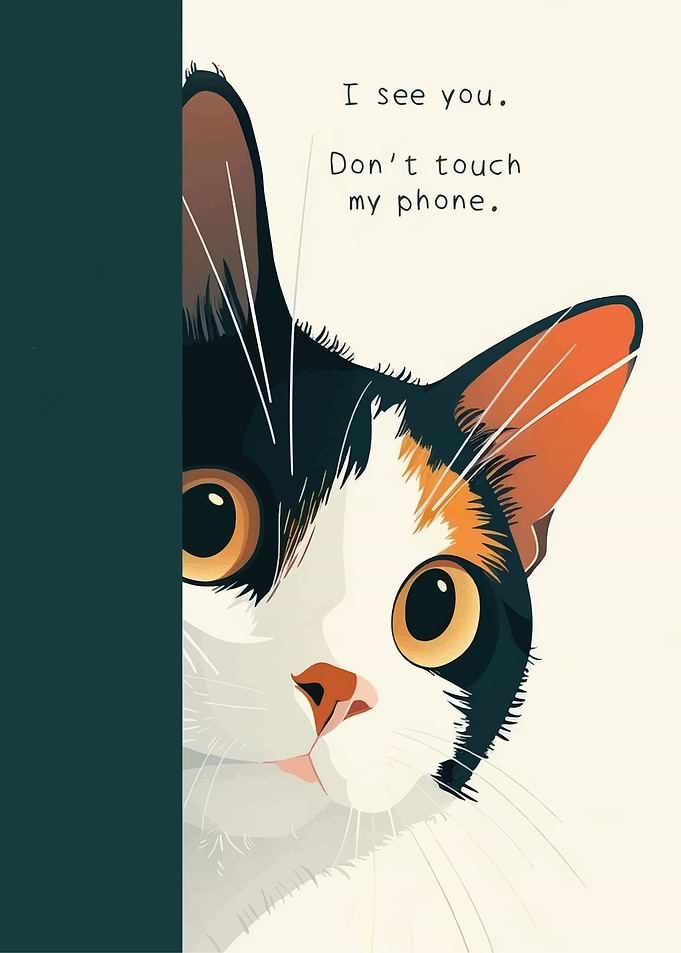 Cat Phone Warning