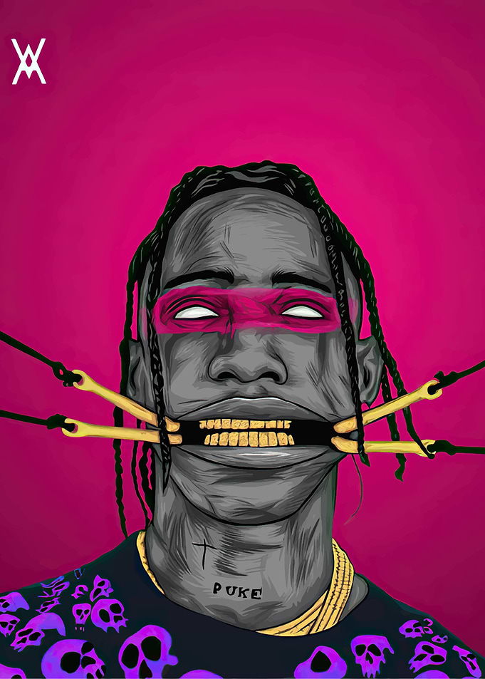 Travis Scott Digital Art